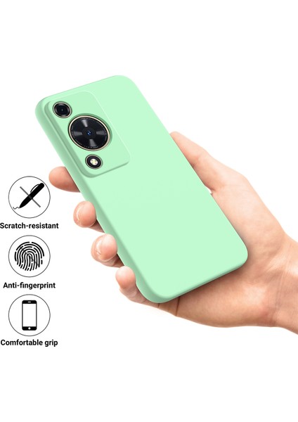 Huawei Nova Y72 4g/enjoy 70 Çizilmez Sıvı Silikon Telefon Kılıfı Askılı-Yeşil (Yurt Dışından) indirimleri