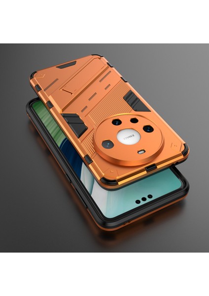 Huawei Mate 60 Pro Kickstand Arka Kapak Pc+Tpu Darbeye Dayanıklı Akıllı Telefon Kılıfı-Turuncu (Yurt Dışından) fırsatları
