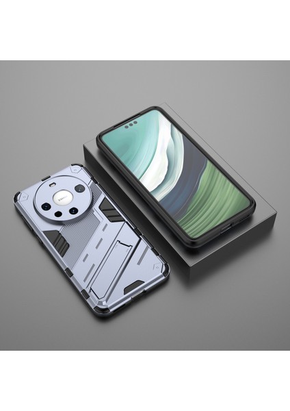 Huawei Mate 60 Pro Kickstand Arka Kapak Pc+Tpu Darbeye Dayanıklı Akıllı Telefon Kılıfı-Gri (Yurt Dışından) indirimleri