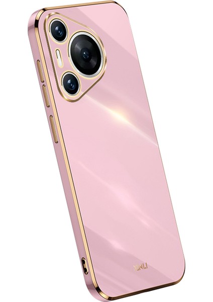 Xınlı Huawei Pura 70 Kılıf Esnek Tpu Elektrokaplamalı Arka Telefon Kılıfı-Mor (Yurt Dışından)