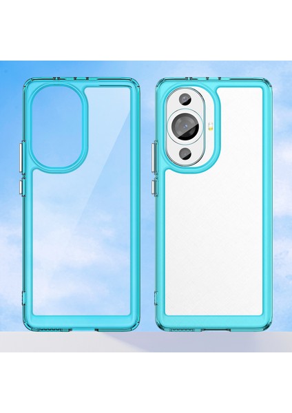 Huawei Nova 11 Pro/nova 11 Ultra Şeffaf Telefon Kılıfı Tpu+Akrilik Akıllı Telefon Kılıfı-Şeffaf Mavi (Yurt Dışından) fiyatları