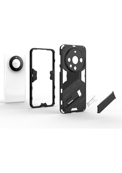 Huawei Mate 60 Pro Kickstand Arka Kapak Pc+Tpu Darbeye Dayanıklı Akıllı Telefon Kılıfı-Yeşil (Yurt Dışından) fiyatları