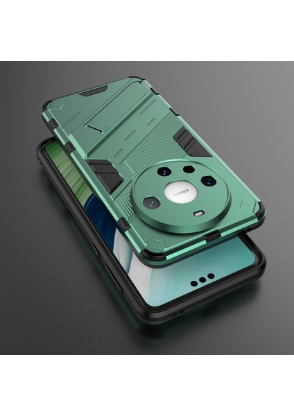 Huawei Mate 60 Pro Kickstand Arka Kapak Pc+Tpu Darbeye Dayanıklı Akıllı Telefon Kılıfı-Yeşil (Yurt Dışından) fırsatları