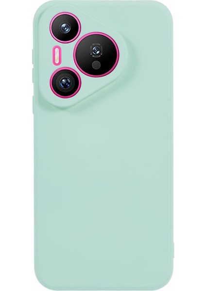 Huawei Pura 70 Kılıf Fiber Astar Yumuşak Tpu Telefon Koruyucu Kılıf Darbeye Dayanıklı Telefon Kabuğu-Bebek Mavisi (Yurt Dışından)