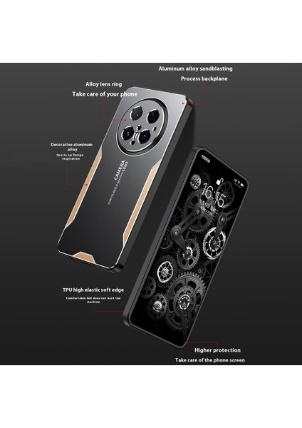 Huawei Mate 70 Pro/70 Pro+Telefon Kılıfı Alüminyum Alaşımlı Tpu Pc Arka Kapak-Kırmızı (Yurt Dışından) modelleri