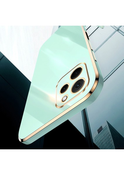 Xınlı Huawei Nova Y61 4g Galvanik Çerçeve Telefon Kılıfı Tpu Kapak Kamera Lens Korumalı-Mavi (Yurt Dışından) modelleri