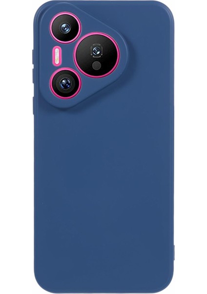 Huawei Pura 70 Kılıf Fiber Astar Yumuşak Tpu Telefon Koruyucu Kılıf Darbeye Dayanıklı Telefon Kabuğu-Safir (Yurt Dışından)