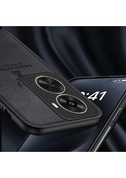 Huawei Nova 11 Se/nova 12 Se 4g Telefon Kılıfı Rafine Geyik Desenli Yumuşak Dokulu Kapak-Siyah (Yurt Dışından)