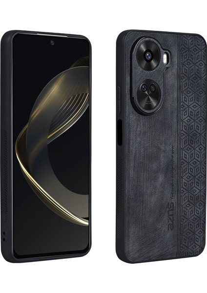 Azns Huawei Nova 11 Se/nova 12 Se 4g Kılıf Baskılı Pu Deri+Tpu Cep Telefonu Arka Kapağı-Siyah (Yurt Dışından)