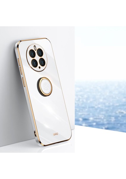 Xınlı Kickstand Telefon Kılıfı Huawei Mate 50 Pro 4g, Elektrokaplama Darbeye Dayanıklı Tpu Arka Kapak-Beyaz (Yurt Dışından) indirimleri