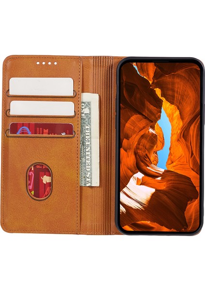 Huawei Mate 60 Pro Cep Telefonu Kılıfı Pu Deri Dana Doku Standı Cüzdan Kılıfı-Haki (Yurt Dışından) fırsatları
