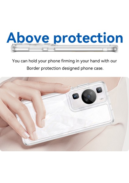 Huawei P60/P60 Pro Için Yükseltilmiş Çerçeveli Telefon Kılıfı, Tpu+Akrilik Telefon Kabuğu Düşme Koruması Kılıfı-Şeffaf (Yurt Dışından) fırsatları