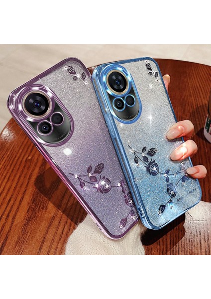Kadem Huawei Nova 13 Kılıf Çiçek Tpu Esnek Degrade Telefon Kılıfı-Mor (Yurt Dışından) indirimleri