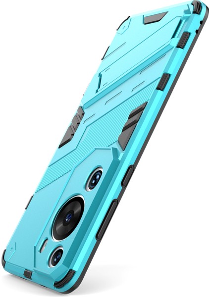 Huawei P60 Art Pc+Tpu Defender Telefon Kılıfı Kickstand Darbeye Dayanıklı Kapak-Bebek Mavisi (Yurt Dışından) fırsatları