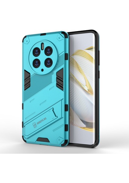 Huawei Mate 50 Pro Telefon Kılıfı Kickstand Pc + Tpu Hibrit Koruyucu Kılıf Düşmeye Karşı Darbeye Dayanıklı Kılıf - Bebek Mavisi (Yurt Dışından)