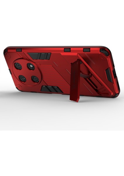 Huawei Enjoy 50 Pro 4g/nova Y90 4g Darbeye Dayanıklı Kılıf Kickstand Pc+Tpu Hibrit Telefon Kılıfı Düşmeye Lı Kapak-Kırmızı (Yurt Dışından) fırsatları