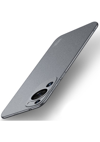 Mofı Shield Mat Serisi Huawei P60 Sanat Buzlu Pc Arka Kapak Parmak Izi Önleyici Telefon Kılıfı-Gri (Yurt Dışından)