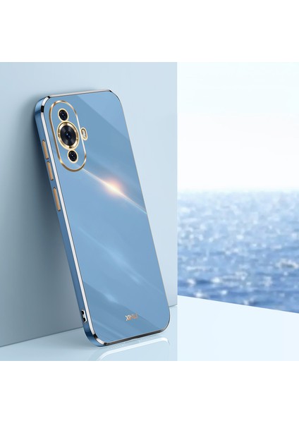 Huawei Nova 11/nova 12S 4g/nova 12 Lite 4g Için Xınlı Düşmeye Karşı Telefon Kılıfı, Elektrokaplama Hassas Lens Kesik Tpu Kapak-Mavi (Yurt Dışından) indirimleri