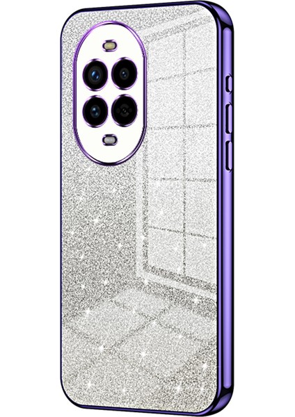 Huawei Nova 13 Pro 5g Kılıf Galvanik Degrade Parıltılı Tpu Telefon Kılıfı-Mor (Yurt Dışından)