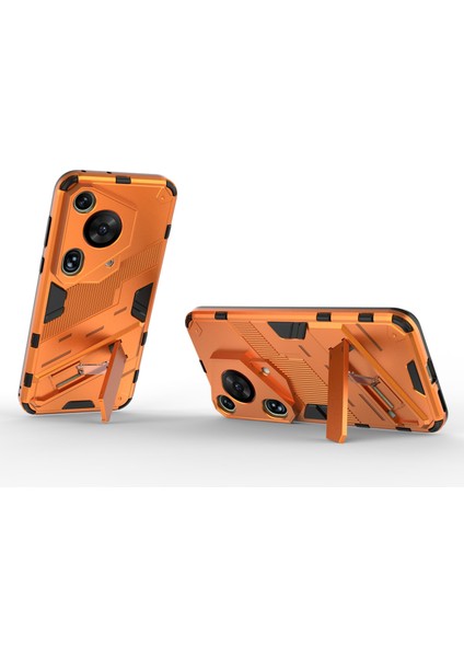 Huawei Pura 70 Ultra Koruyucu Kılıf Kickstand Pc+Tpu Telefon Kılıfı-Turuncu (Yurt Dışından) modelleri