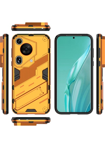 Huawei Pura 70 Ultra Koruyucu Kılıf Kickstand Pc+Tpu Telefon Kılıfı-Turuncu (Yurt Dışından) indirimleri