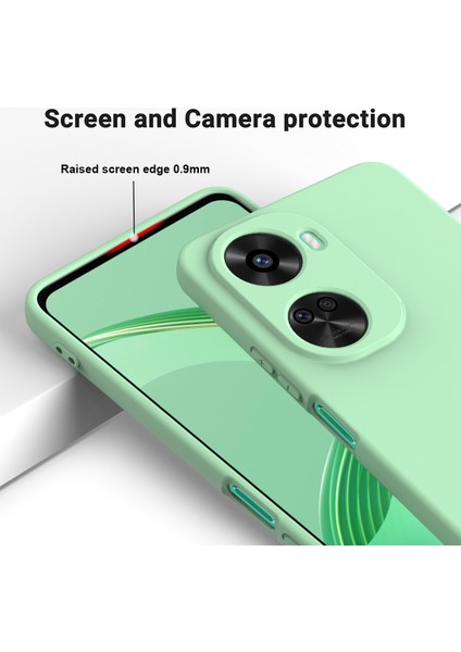Huawei Nova 12 Se 4g/nova 11 Se Darbeye Dayanıklı Kılıf Sıvı Silikon Koruyucu Kılıf El Kayışı Ile-Yeşil (Yurt Dışından) fırsatları