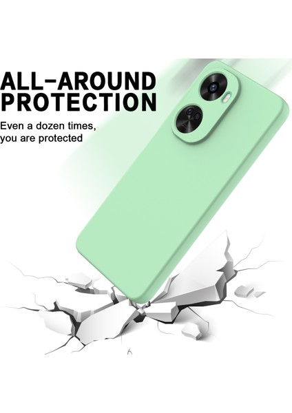 Huawei Nova 12 Se 4g/nova 11 Se Darbeye Dayanıklı Kılıf Sıvı Silikon Koruyucu Kılıf El Kayışı Ile-Yeşil (Yurt Dışından) indirimleri
