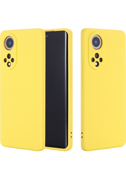 Huawei Nova 9/honor 50-Sarı Için Yumuşak Sıvı Silikon Çizilmez Mikrofiber Astarlı Koruyucu Kılıf Kayışlı (Yurt Dışından) fiyatları