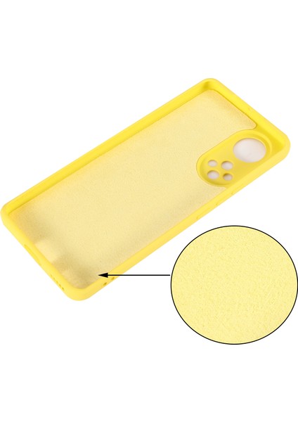Huawei Nova 9/honor 50-Sarı Için Yumuşak Sıvı Silikon Çizilmez Mikrofiber Astarlı Koruyucu Kılıf Kayışlı (Yurt Dışından) modelleri