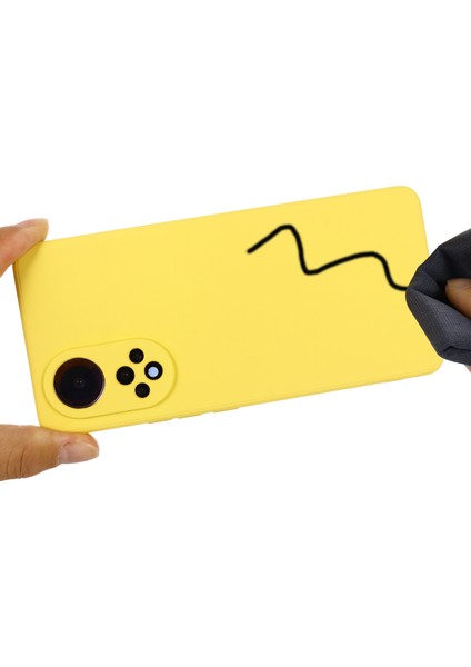 Huawei Nova 9/honor 50-Sarı Için Yumuşak Sıvı Silikon Çizilmez Mikrofiber Astarlı Koruyucu Kılıf Kayışlı (Yurt Dışından) fırsatları