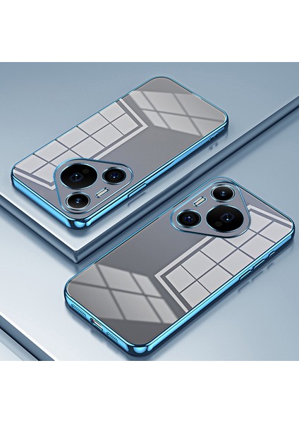 Huawei Pura 70 Pro/pura 70 Pro+Kılıf Renkli Çerçeve Elektrokaplama Tpu Telefon Kılıfı-Mavi (Yurt Dışından) indirimleri