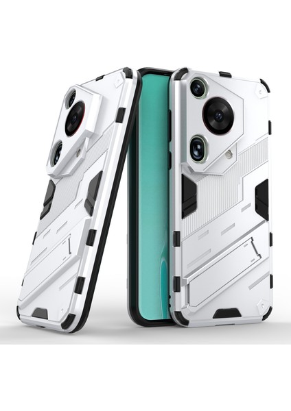 Huawei Pura 70 Ultra Koruyucu Kılıf Kickstand Pc+Tpu Telefon Kılıfı-Beyaz (Yurt Dışından) fiyatları