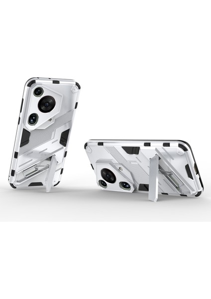 Huawei Pura 70 Ultra Koruyucu Kılıf Kickstand Pc+Tpu Telefon Kılıfı-Beyaz (Yurt Dışından) modelleri