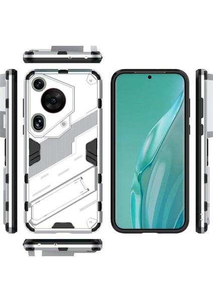 Huawei Pura 70 Ultra Koruyucu Kılıf Kickstand Pc+Tpu Telefon Kılıfı-Beyaz (Yurt Dışından) indirimleri