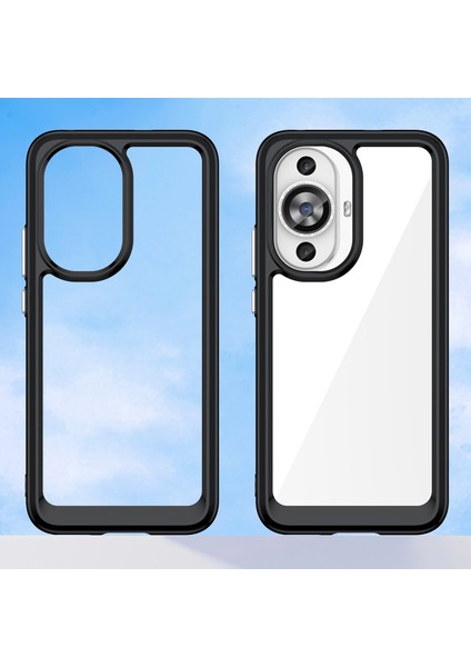 Huawei Nova 11/nova 12S 4g/nova 12 Lite 4g Tpu+Akrilik Telefon Kılıfı Düşmeye Dayanıklı Şeffaf Telefon Kılıfı-Siyah (Yurt Dışından) fiyatları