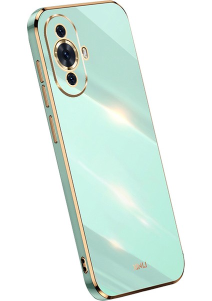 Huawei Nova 11/nova 12S 4g/nova 12 Lite 4g Için Xınlı Düşmeye Karşı Telefon Kılıfı, Elektrokaplamalı Hassas Lens Kesikli Tpu Kapak-Camgöbeği (Yurt Dışından)