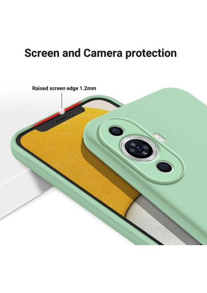Huawei Nova 11 Pro/nova 11 Ultra Ince Uyumlu Kabuk Sıvı Silikon Telefon Kılıfı Yumuşak Astarlı Çizilmez Telefon Kılıfı-Yeşil (Yurt Dışından) indirimleri