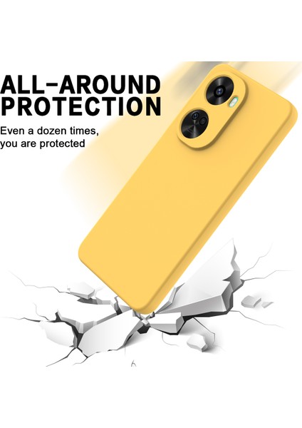 Huawei Nova 12 Se 4g/nova 11 Se Darbeye Dayanıklı Kılıf Sıvı Silikon Koruyucu Kılıf El Askısı Ile-Sarı (Yurt Dışından) indirimleri