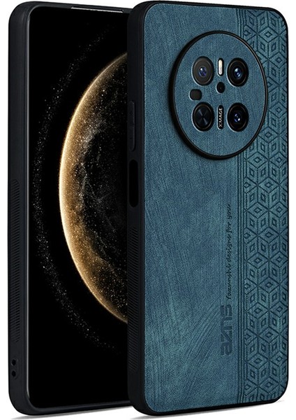 Azns Huawei Mate 70 Kılıf Koruyucu Pu Deri Kaplı Tpu Telefon Kabuğu-Yeşil (Yurt Dışından)