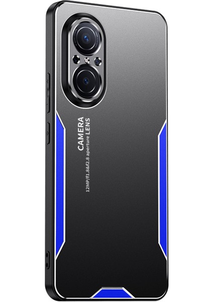 Huawei Nova 9 Se/nova 9 Se 5g Alüminyum Alaşımlı Kılıf Hava Yastığı Korumalı Telefon Koruyucu Kılıf-Mavi (Yurt Dışından)