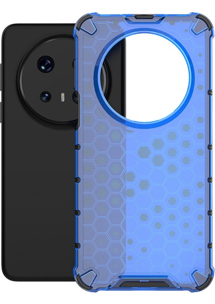 Huawei Mate 70 Pro+/mate 70 Pro Kılıfı Magsafe Honeycomb Tasarım Tpu+Pc Telefon Kılıfı-Mavi ile Uyumlu (Yurt Dışından)