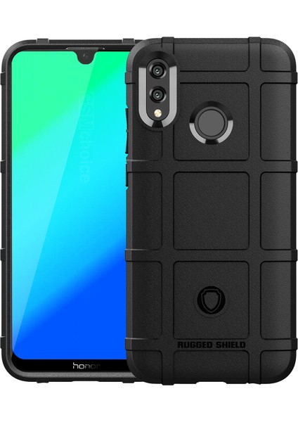 Darbeye Dayanıklı Kare Izgara Doku Yumuşak Tpu Cep Telefonu Kılıfı Huawei Honor 10 Lite/p Smart (2019)-SIYAH (Yurt Dışından) fiyatları