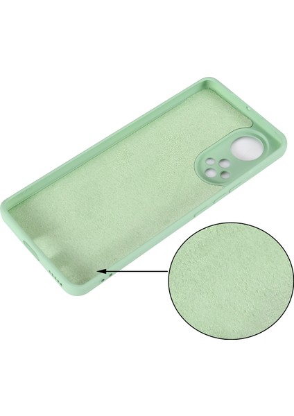 Huawei Nova 9 Pro/honor 50 Pro-Yeşil Için Kayışlı Yumuşak Sıvı Silikon Ince Uyumlu Mikrofiber Astarlı Koruyucu Telefon Kılıfı (Yurt Dışından) modelleri