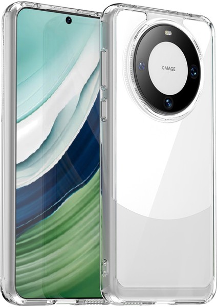 Huawei Mate 60 Kapaklı Düşmeye Dayanıklı Tpu+Akrilik Telefon Kılıfı-Şeffaf (Yurt Dışından)