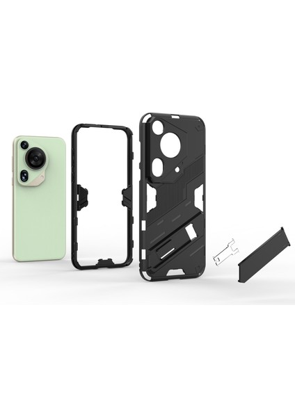 Huawei Pura 70 Ultra Kılıf Pc+Tpu Düşmeye Dayanıklı Telefon Kılıfı Katlanabilir Ayaklı-Kırmızı (Yurt Dışından) fiyatları