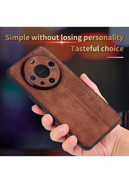Azns Huawei Mate 60 Pro Kılıf Slim-Fit Baskılı Desen Pu Deri+Tpu Telefon Kabuğu-Siyah (Yurt Dışından) fiyatları