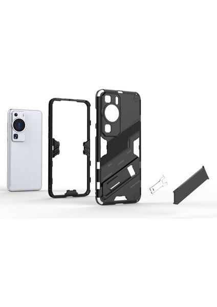 Huawei P60 Tpu+Pc Telefon Kılıfı Kickstand Koruyucu Telefon Kılıfı-Yeşil (Yurt Dışından) fiyatları