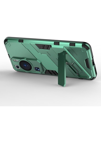 Huawei P60 Tpu+Pc Telefon Kılıfı Kickstand Koruyucu Telefon Kılıfı-Yeşil (Yurt Dışından) modelleri