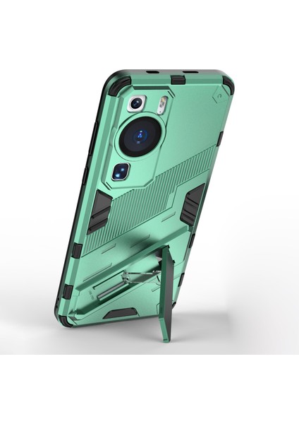 Huawei P60 Tpu+Pc Telefon Kılıfı Kickstand Koruyucu Telefon Kılıfı-Yeşil (Yurt Dışından) fırsatları