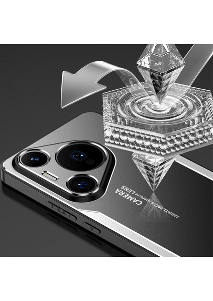 Huawei Pura 70 Kılıf Alüminyum Alaşım + Pc + Tpu Düşmeye Karşı Telefon Kılıfı - Kırmızı (Yurt Dışından) modelleri